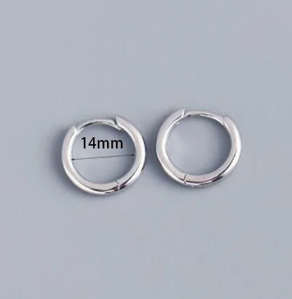2PCS Winzige Edelstahl Huggie Kleine Creolen Für Frauen Runde Kreis Punk Unisex Rock Ohrring Knorpel Piercing Schmuck