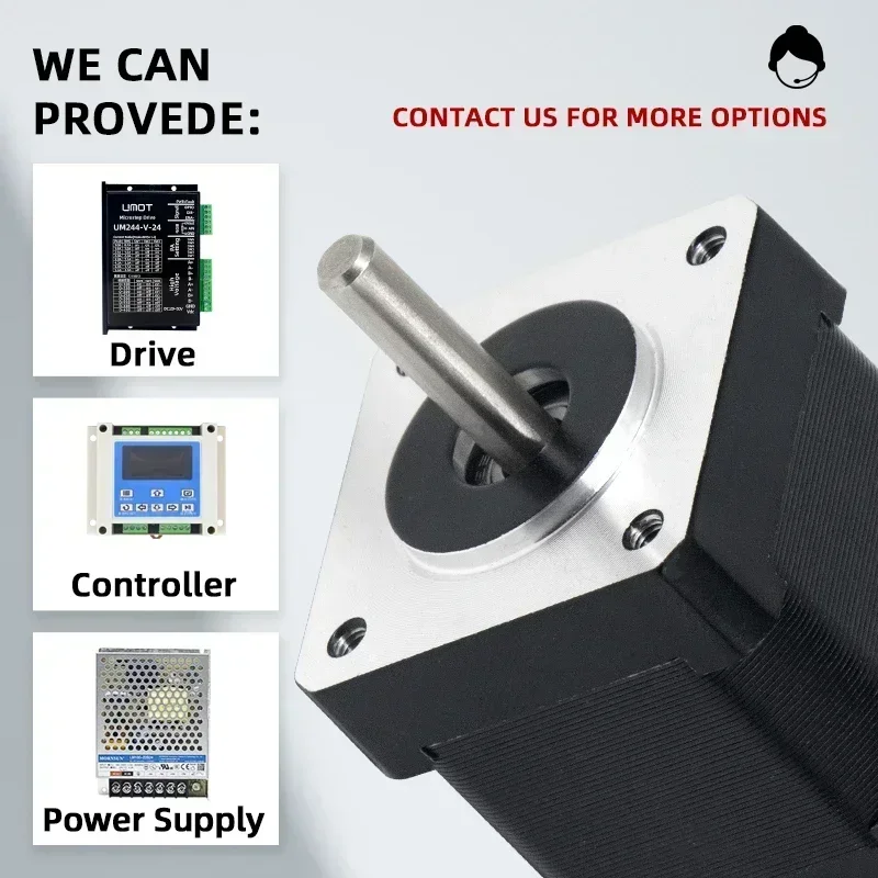 UMOT 2 المرحلة 28*33/40/*52 مللي متر Nema11 محرك متدرج هجين صغير تيار مستمر 0.6-0.7A محرك متدرج 65/90/110mNm خطوة المحرك لأتمتة CNC