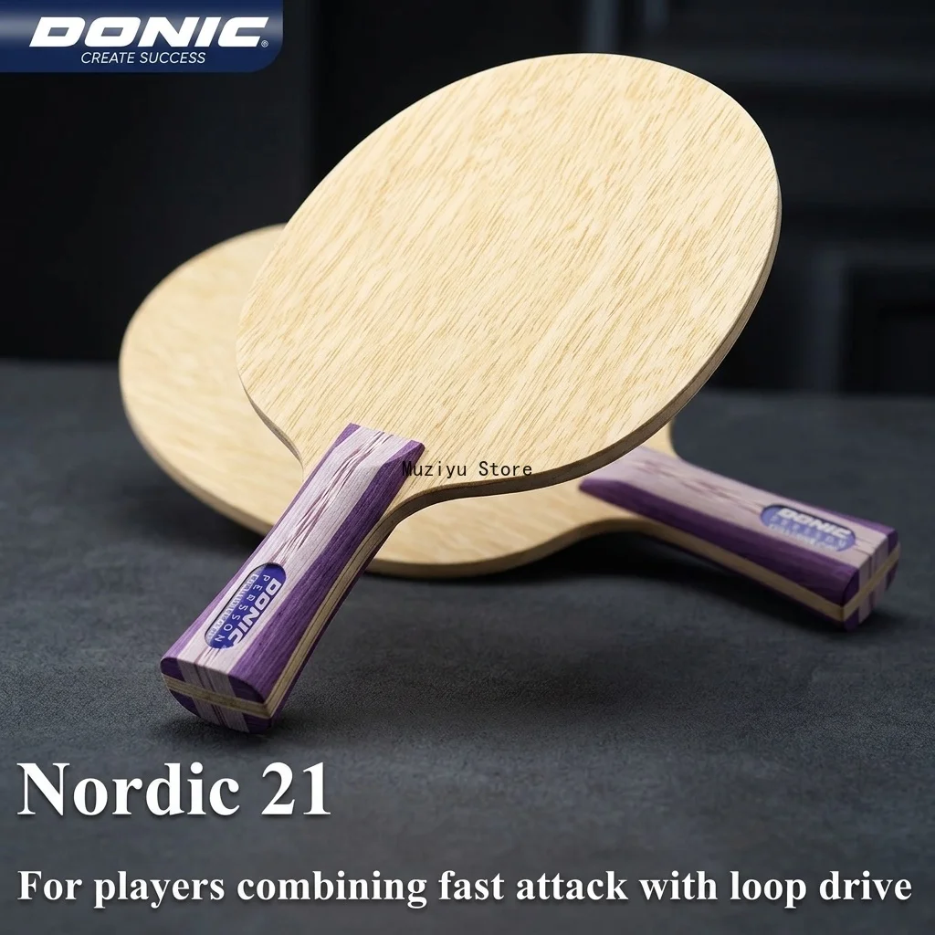 Donic Nordic 21 22 Table Tennis Blade Ping Pong Paddle 5 Ply Pure Wood FL/CS Table Tennis Racket for Loop & Fast Attack Type