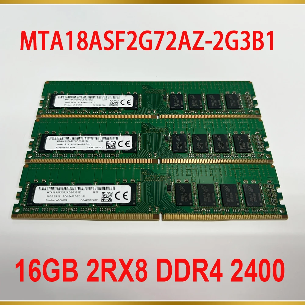 

1Pcs Server Memory For MT RAM 16GB 2RX8 DDR4 2400 PC4-2400T-EE1 MTA18ASF2G72AZ-2G3B1