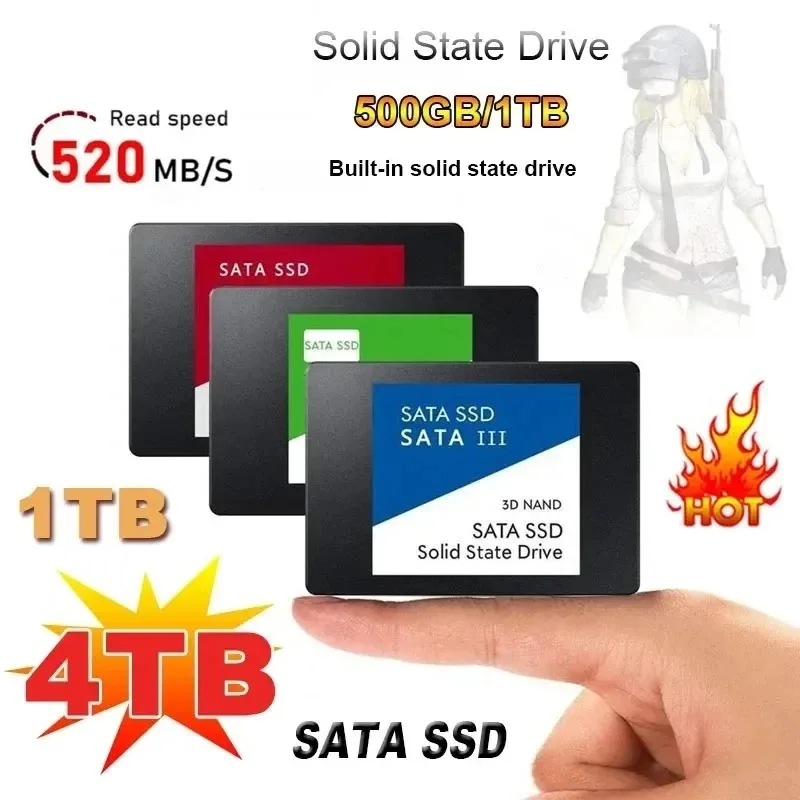 For Laptop 500GB SSD External Hard Disk For Internal Hard Drive Sata3 Interface Portable High Speed Solid State Drive view 5