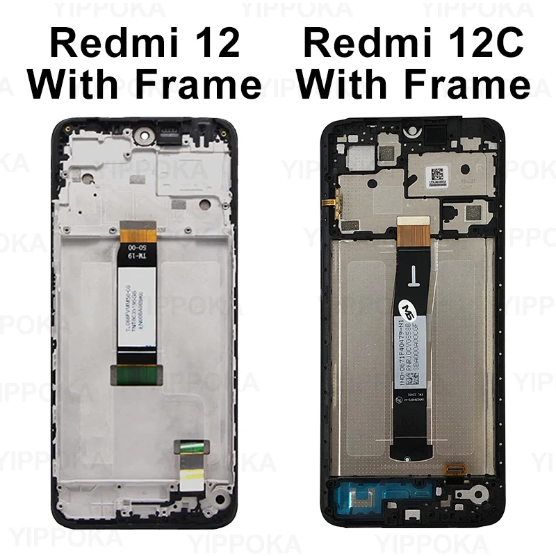 22120RN86I For Xiaomi Redmi 12C LCD Poco C55 Display Touch Screen Digitizer For Redmi 12 Display 23053RN02A LCD Replacement Part