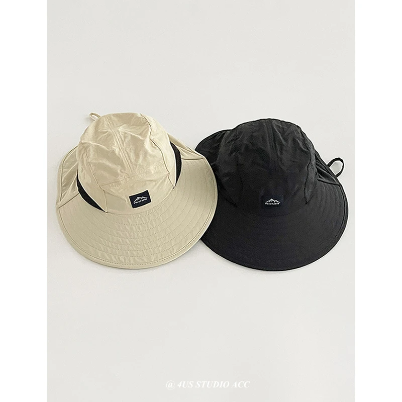

Big Brim Sun-Proof Bucket Hat Children's Summer Outdoor Breathable Camping Sun Hat Mountaineering Fishing Hat Men