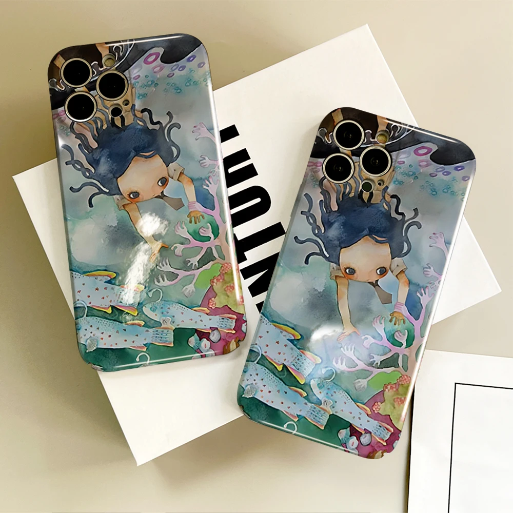 Anime Luxury Selling Aya Takano Phone Case Suitable For IPHONE 15 14 12 11 7PRO MAX 13 PRO PLUS Acrylic Hard Phone Case