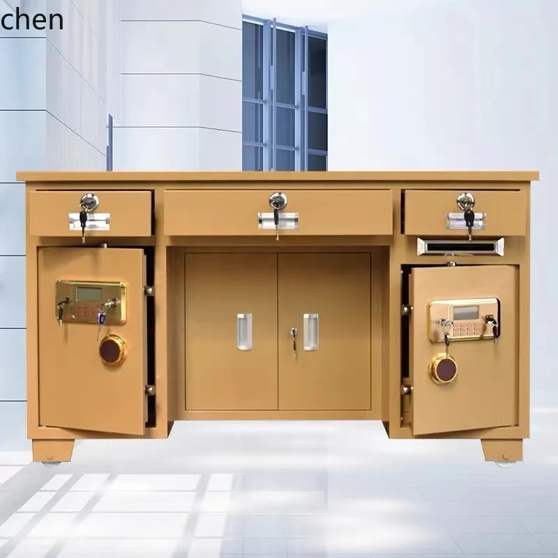 HYS all-steel security office desk with drawer - anti-theft