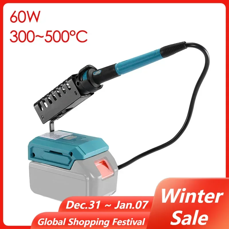 60W Cordless Electric Soldering Iron 936 Head Inner Heat Fast Heating Soldering Iron Repair Welder for Makita/Dewalt Battery