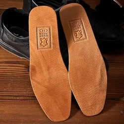 1 Pair Ultra Thin Breathable Deodorant Leather Insoles Large Size 36-45 Absorb Sweat Replacement Inner Soles Shoes Insole Pads