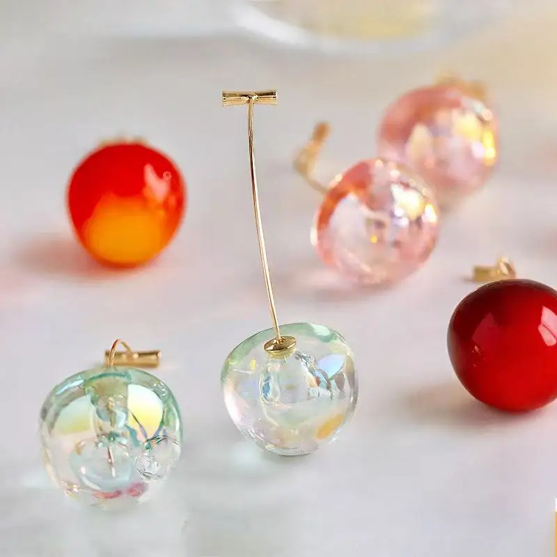 Accessoires für Frauen, rote Kirsche, Ohrringe, Obst-Ohrring, Hochzeit, Party, Schmuck, Geschenk, gutes Geschenk für Mutter oder Freundin