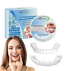 Fake Teeth Veneers Detachable And Reusable Veneers Teeth Teeth With Comfortable Fit Temporary Teeth Dentures Fake Tooth For