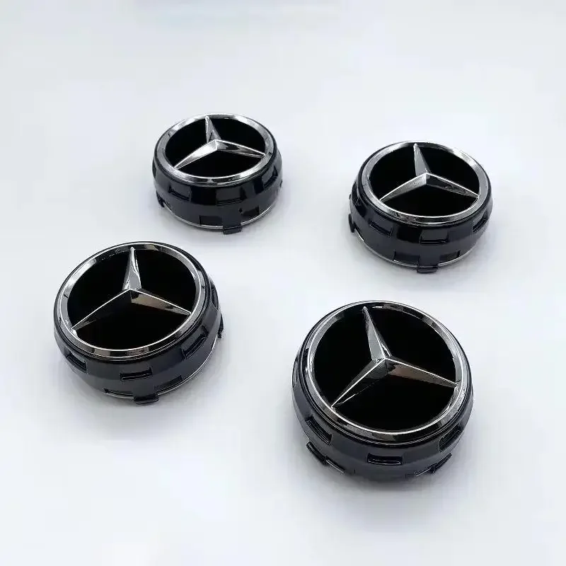 4PCS 75mm NEW Car Wheel Center Hub Caps Cover for Mercedes Benz B/C/E/S Class A Class C200L GLC GLK CLA W166 W163 W221