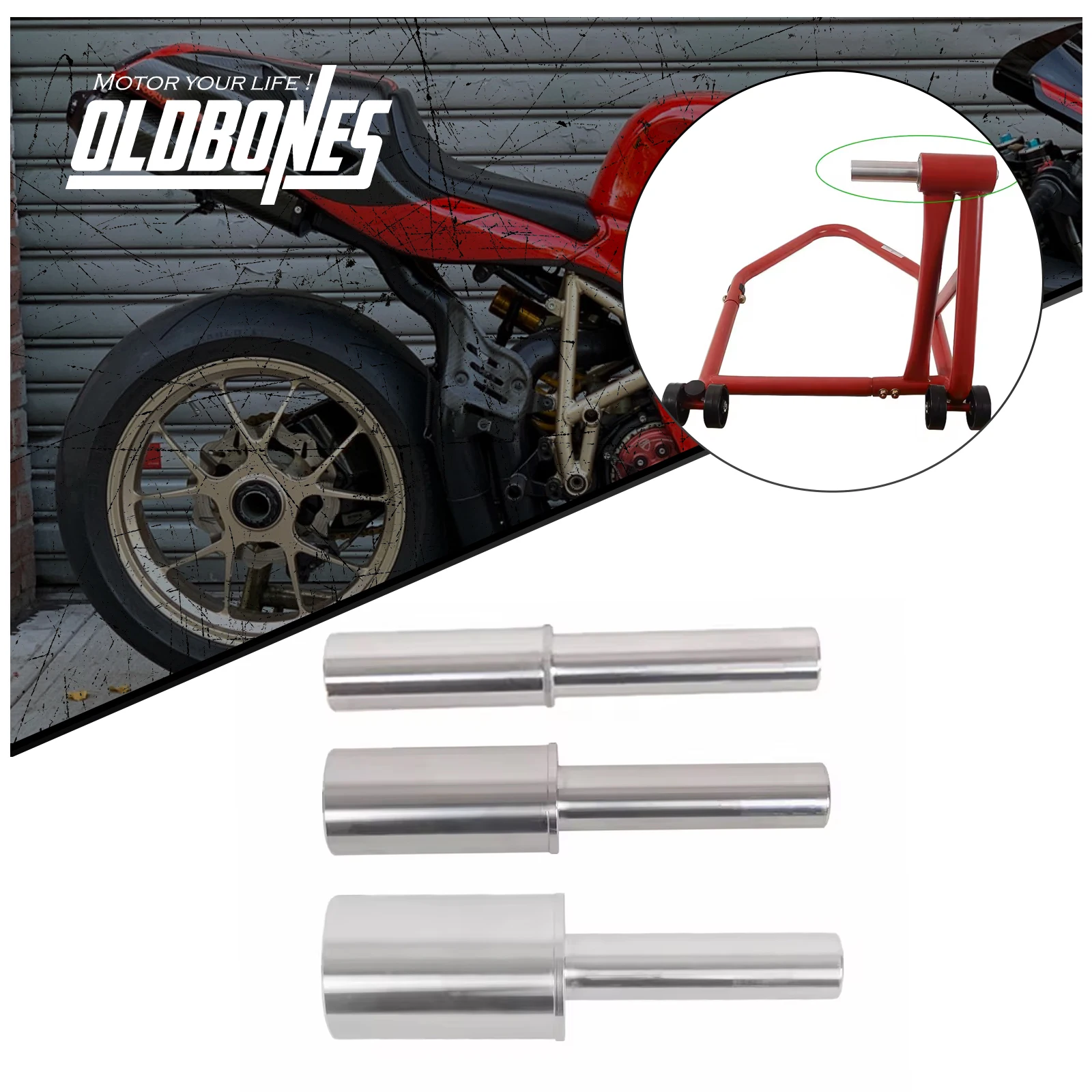 Motorcycle Universal Racing Stand Pin Paddock Stand Pin Single arm Stand Lift frame aluminum rod φ30.4mm/ φ40.5mm/ φ53.5mm
