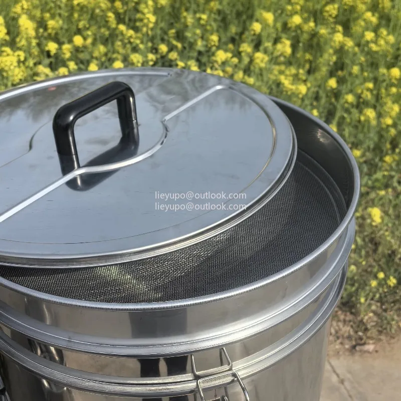 

50L stainless steel honey bucket 120L stainless steel honey storage bucket 201/304 can add filter