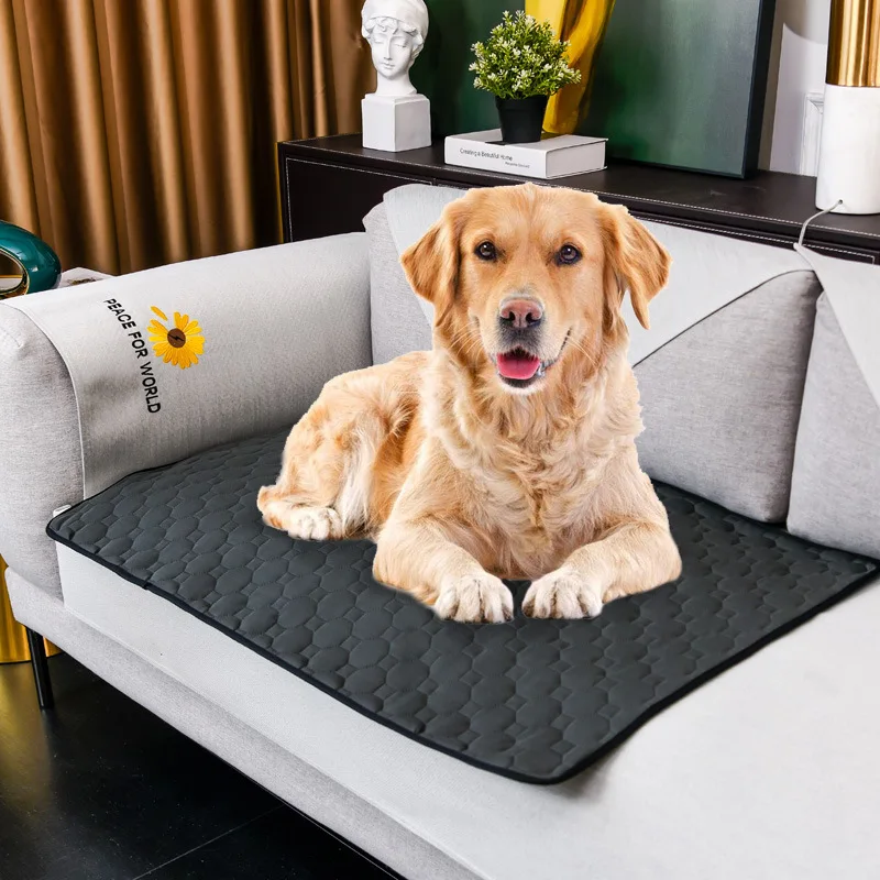 Dog Urine Mat Washable Reusable Anti Slip Pet Pee Pads Puppy Training Pad Pet Bed for Car Seat Cover Pet Supplies