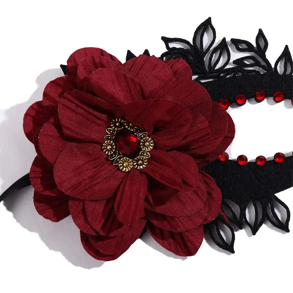 코스튬 소품 프롬 파티 용품 파티 코스프레 소품 반쪽 얼굴 가면 꽃무늬 가면 눈가리개 꽃 장식 포함