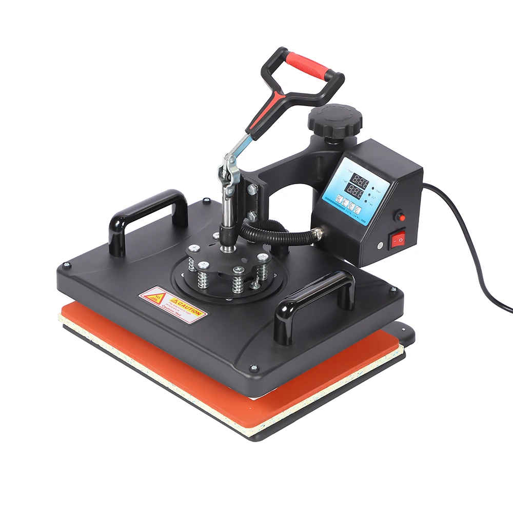 WD-3838 8 في 1 38*38 سنتيمتر متعددة الوظائف آلة الصحافة الحرارة 8 في 1 كومبو تي شيرت القدح قبعة الطباعة آلة الصحافة الحرارة