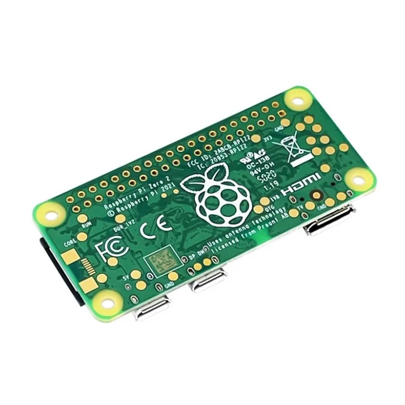 Raspberry Pi ZERO 2 Вт/ZERO 2 Втч 1 ГГц четырехъядерный 64-битный процессор Arm Cortex-A53 512 Мб SDRAM WIFI Bluetooth плата