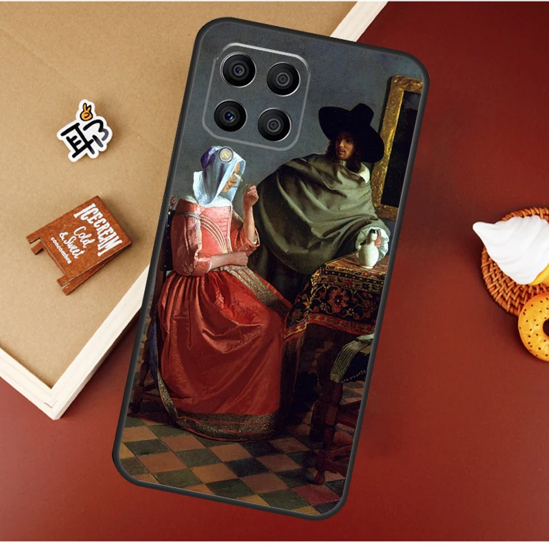 يوهانس فيرمير حافظة لهاتف سامسونج جالاكسي M16 M36 M56 M06 M52 M32 M12 M54 M34 M14 M35 M55 M15 M11 M31 M13 M53