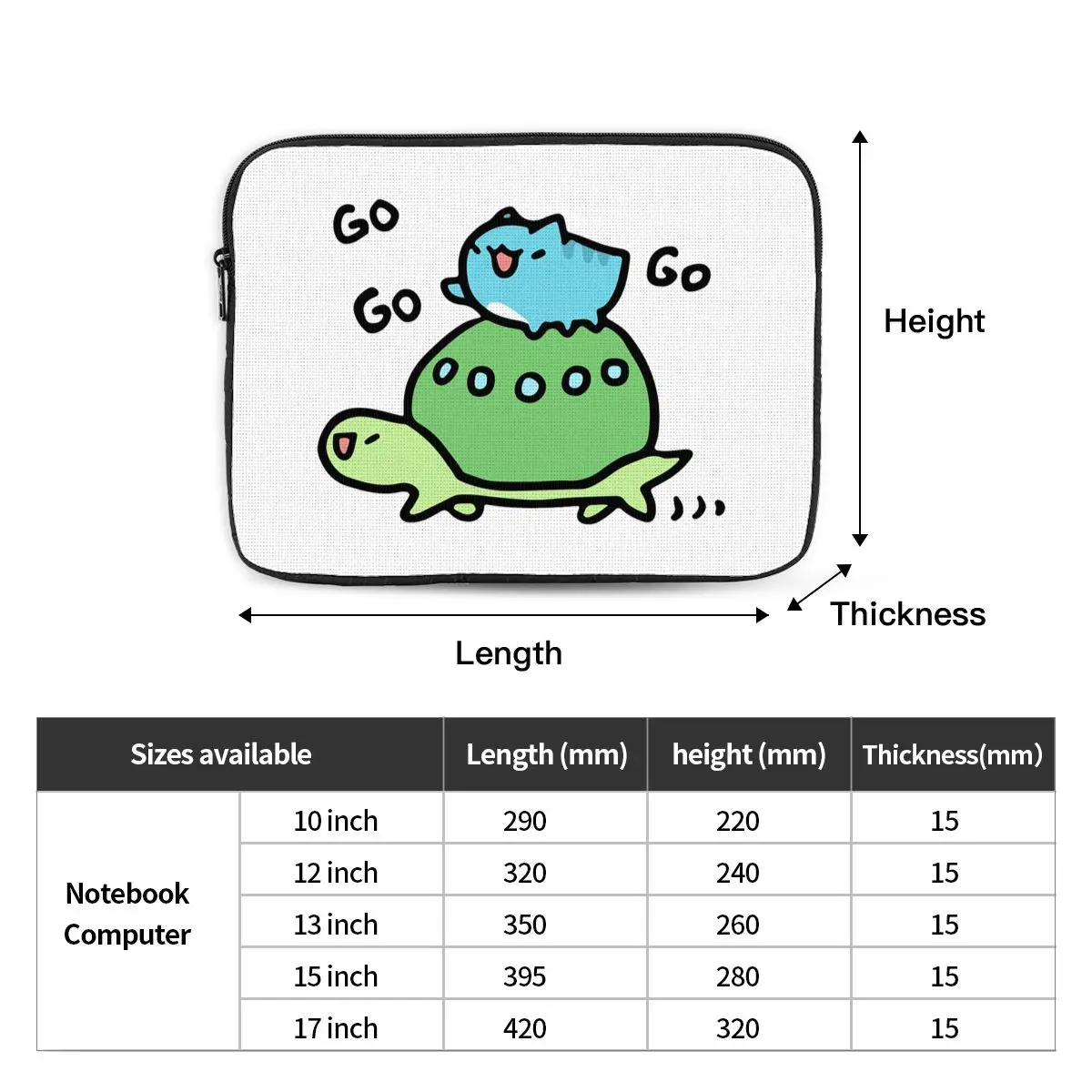 Comic Cat Bugcat Capoo Bug Cat Notebook Laptop Bag Case Pouch 10 12 13 15 17 Inch Notebook  Tablet Shockproof Case Bag