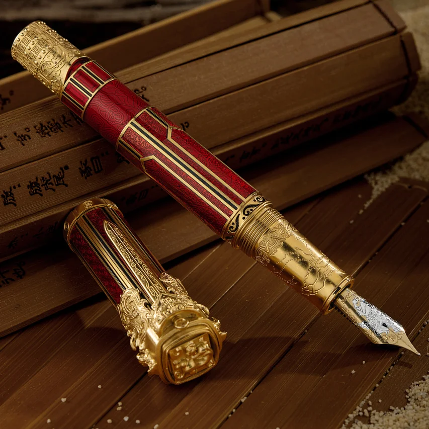 Limited Hongdian D6 Han 18K Gold Nib Piston Fountain Pen Dynasty