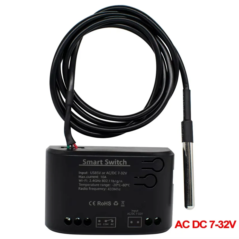 Interruptor inteligente Tuya Wifi interruptor de temperatura inteligente interruptor inteligente con sensor de termostato