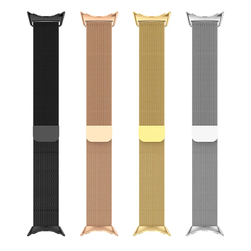حزام حلقة ميلانو لساعة جوجل بيكسل 2 بدون فجوات سوار معدني قابل للتنفس لساعة جوجل بيكسل 2 سوار فولاذي غير قابل للصدأ