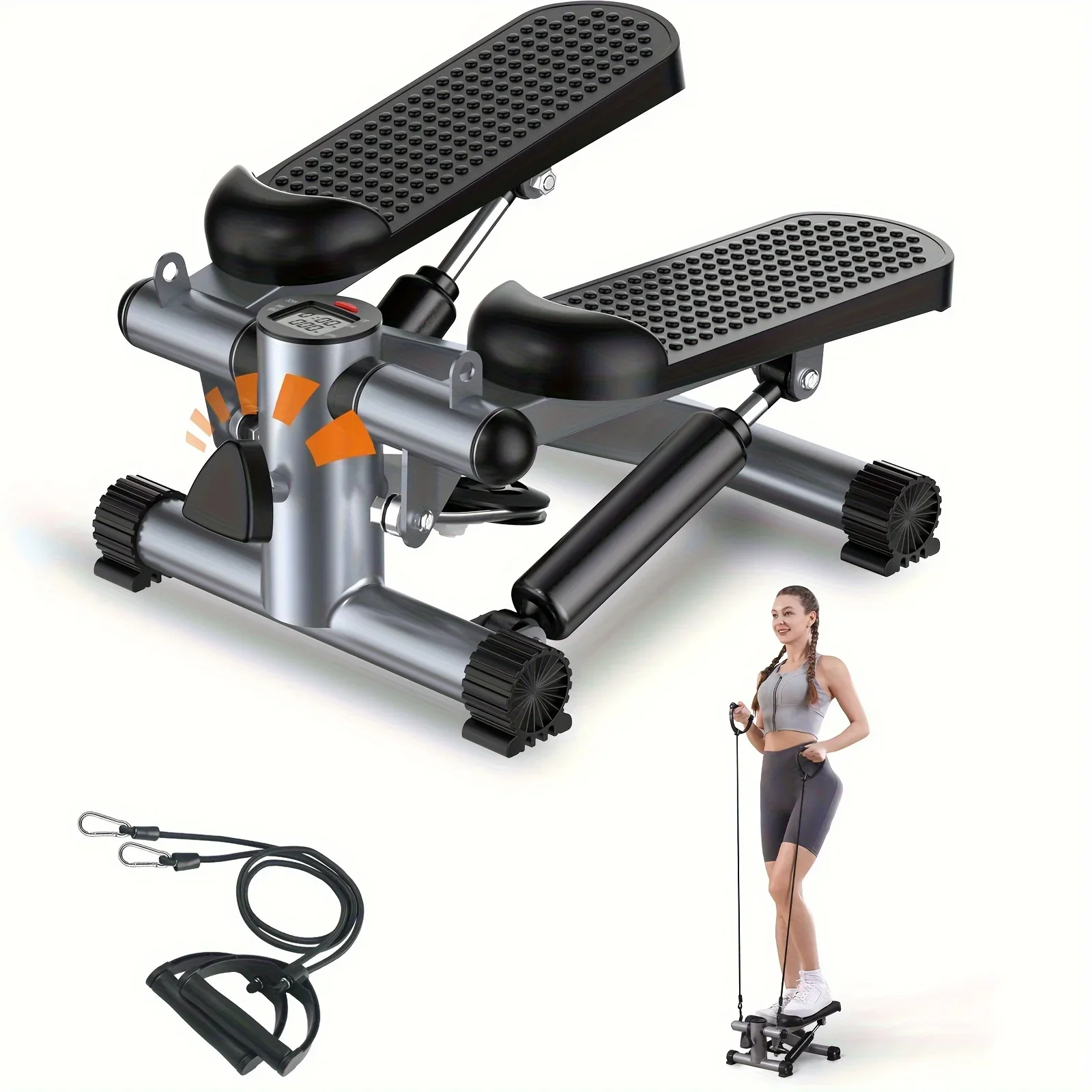 Indoor fitness equipment Exercise steppers 350lbs hydraulic fitness stair  Multifunctional climbing pedal machine mini stepper