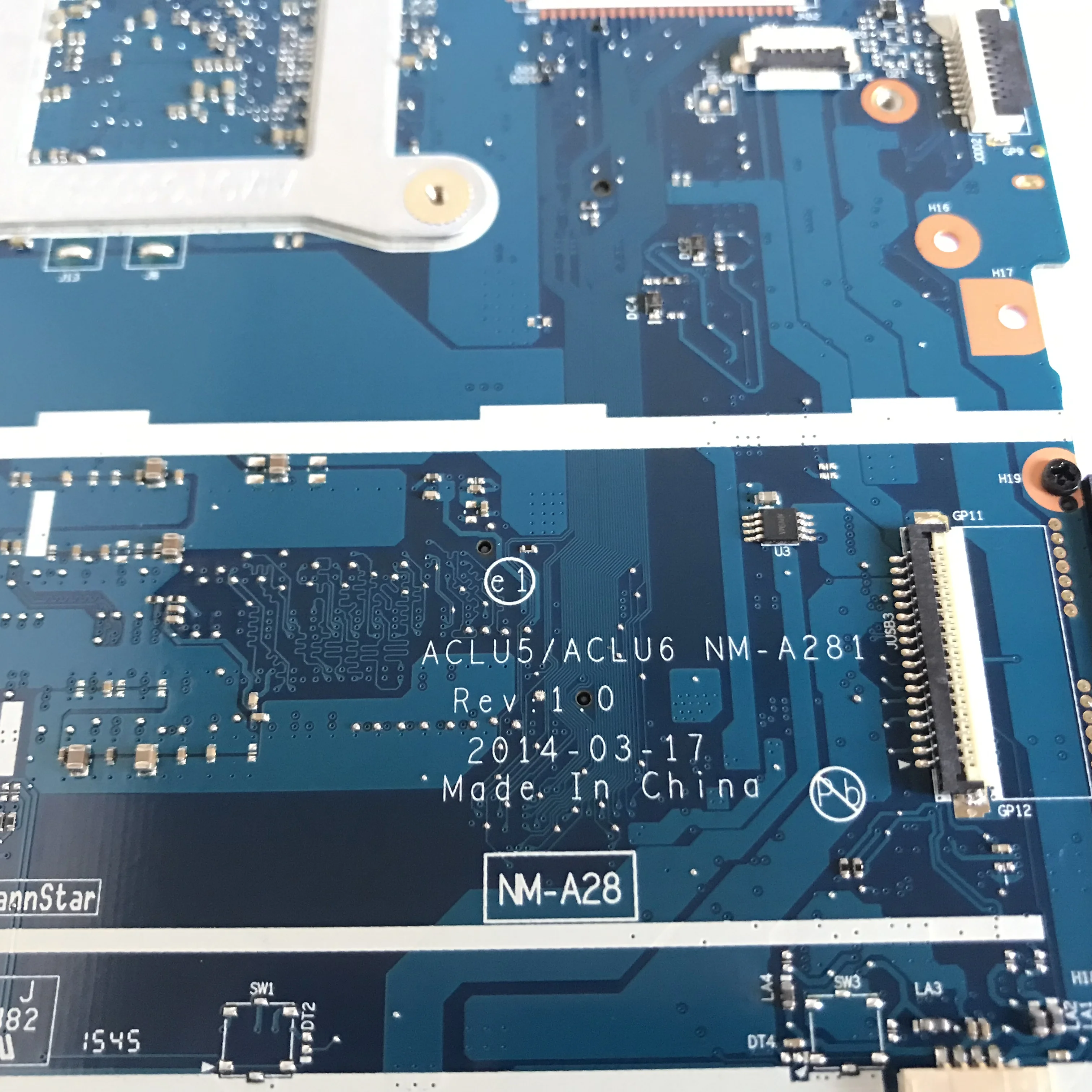 ACLU5/ACLU6 NM-A281 REV:1.0 اللوحة الأم لينوفو G50-45 اللوحة الأم مع A4 A6 A8 CPU DDR3 100% اختبارها