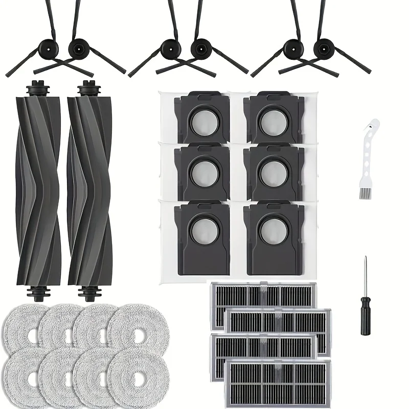 28-Piece Accessory Kit Compatible For Dreame X40 Ultra/L40 Ultra/X40 Master/Mova P50 Pro Ultra Robotic Vacuum Cleaners