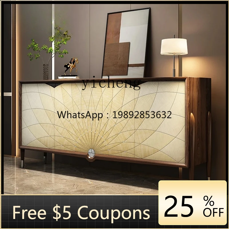 

Шкаф для прихожей из цельного дерева AA, роскошный современный сервант для прихожей, декоративный шкаф для хранения в гостиной