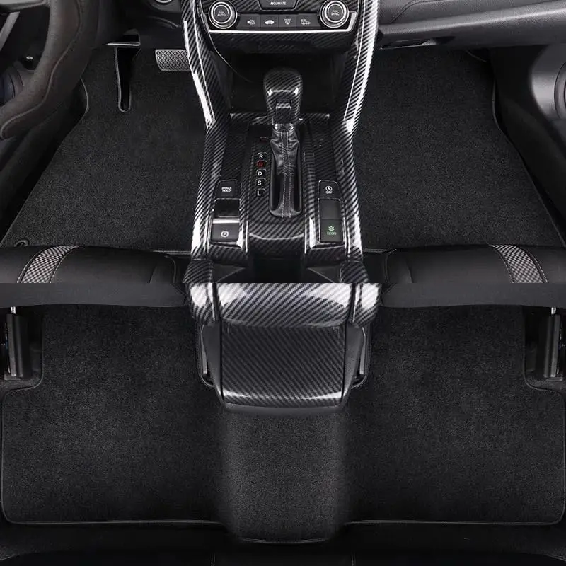 

Black Velour All-Weather Car Floor Mats Full Set For Nissan Sentra 2022 2023 2024 2025 — Waterproof Anti-Slip Design
