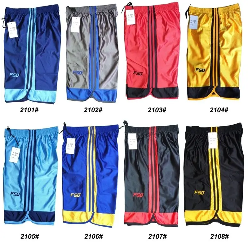 Embroidery Glossy Pockets Men's Shorts Outdoor Fitness Male Plus Size Casual Sports Basketball Bottoms