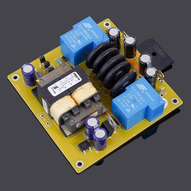 Готовая плата с мягким стартом 30 А и силовым трансформатором для усилителей высокой мощности