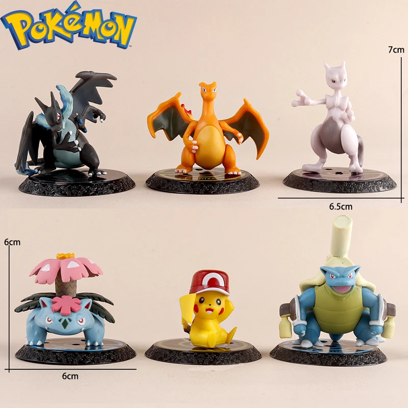 

Pokémon Pikachu Charizard Mewtwo Anime Figures PVC Doll Car Desktop Decoration Toys Ornaments Children Gifts Birthday Festivals