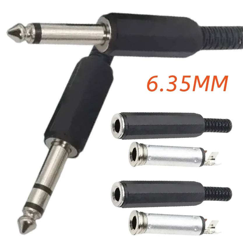 

6.35MM Mono/Stereo Connector Audio Jack Plug Socket for Welding Line HeadPhone