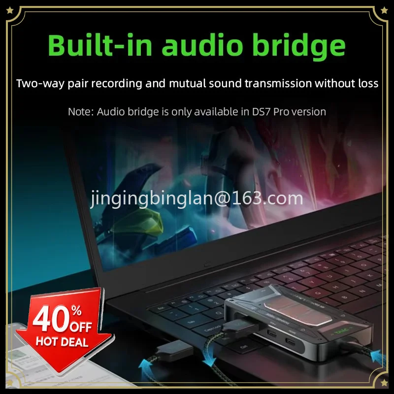Manufacturer-supplied DS7 DS7 PRO docking 100W Fast Charge Type c to 3.5mm High Sample Rate RJ45 Adapter Ethernet Extension