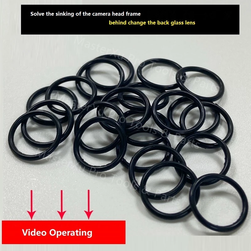 100pcs Anti Dust Hole Rubber Ring Rear Back Glass Camera Waterproof For iPhone X XS XR XSM 11 12 13 14 Pro MAX Parts