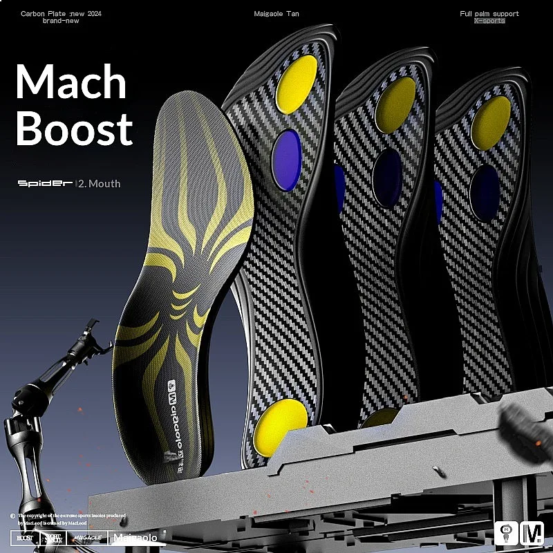 Magical Full-Length Carbon Plate Insole 4-Point Gel Arch Support Basketball Sports Jump Assist Dunking