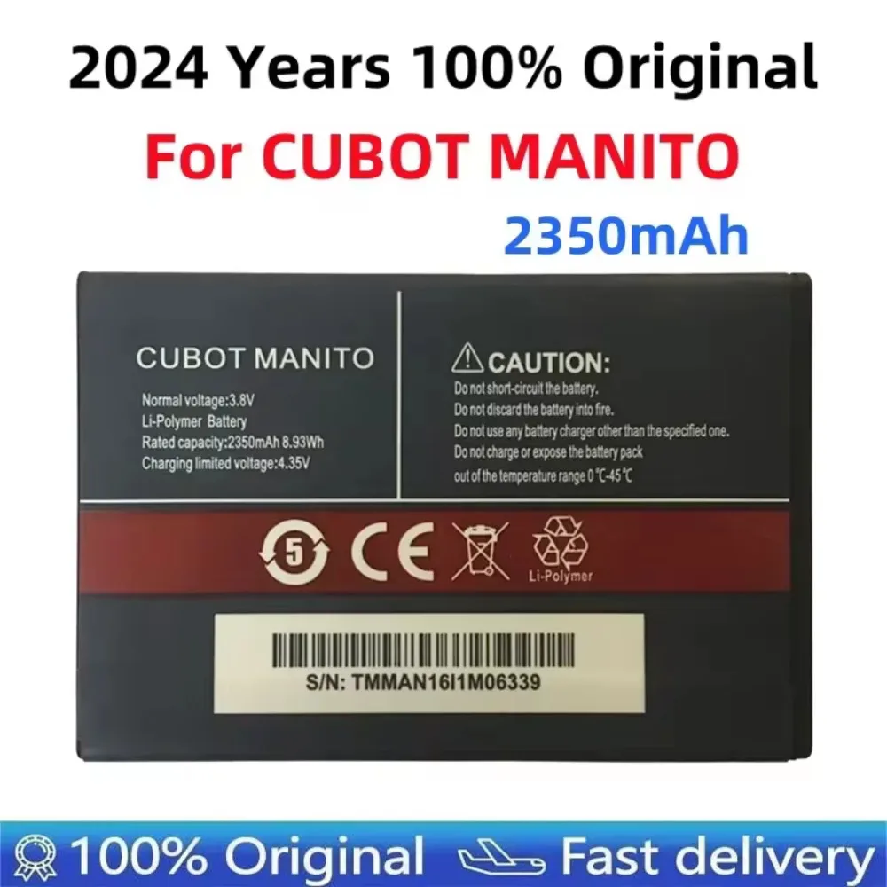 

2024 Years 100% Original 3.8V 2350mAh Replacement battery For CUBOT MANITO Battery Batterie Bateria Batterij Fast Shipping