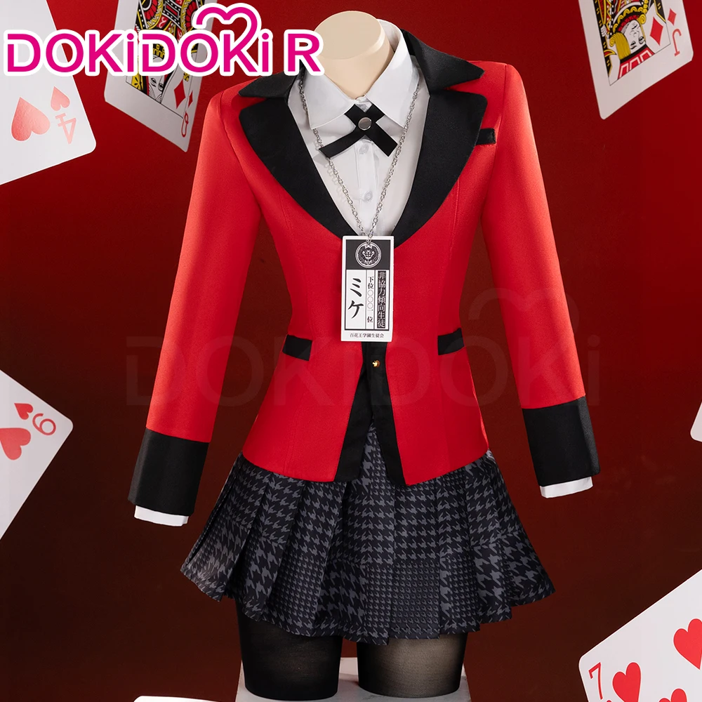 IN STOCK Yumeko Jabami  Cosplay Anime Kakegurui Cosplay DokiDoki-R School Uniform Costume Kakegurui Yumeko Jabami Halloween