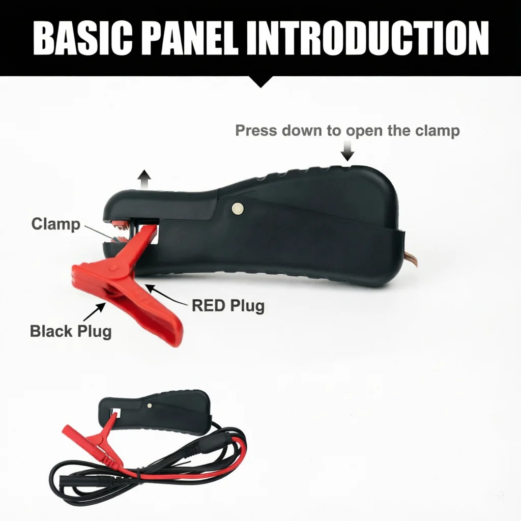 

Inductive RPM Pickup Clamp Sensor 300-12000RPM for Automotive Engine Spark Plug Wire Car Tester for Multimeter BT-705A