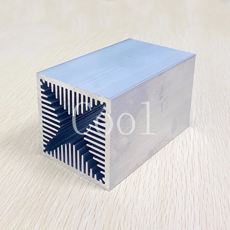 Triode Heat Sink 60*60*100 Powerful Electronic Tube Radiator Air-cooled Aluminium Heat Dissipation Custom