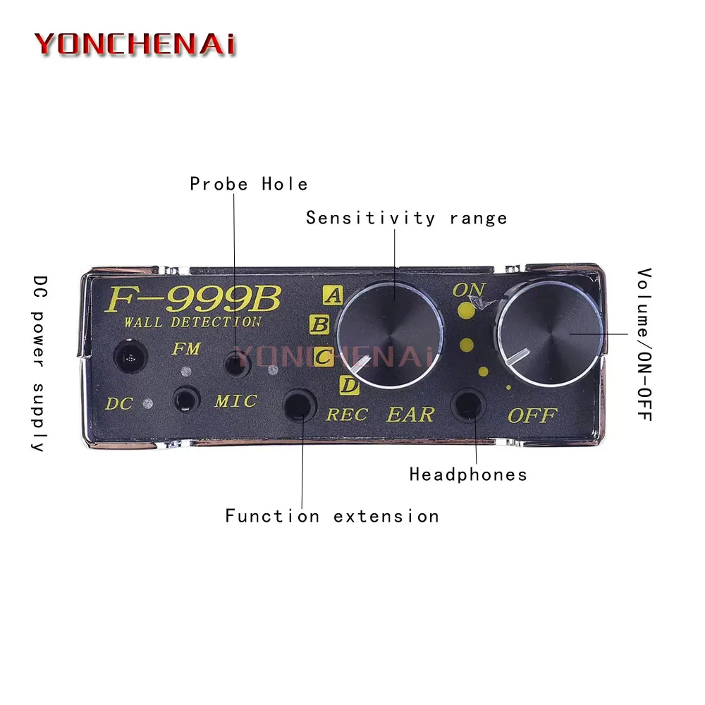 F999B Vazamento Detector De Vazamento De Água, Detector De Coleta De Vazamento De Parede Doméstica, Amplificador De Som