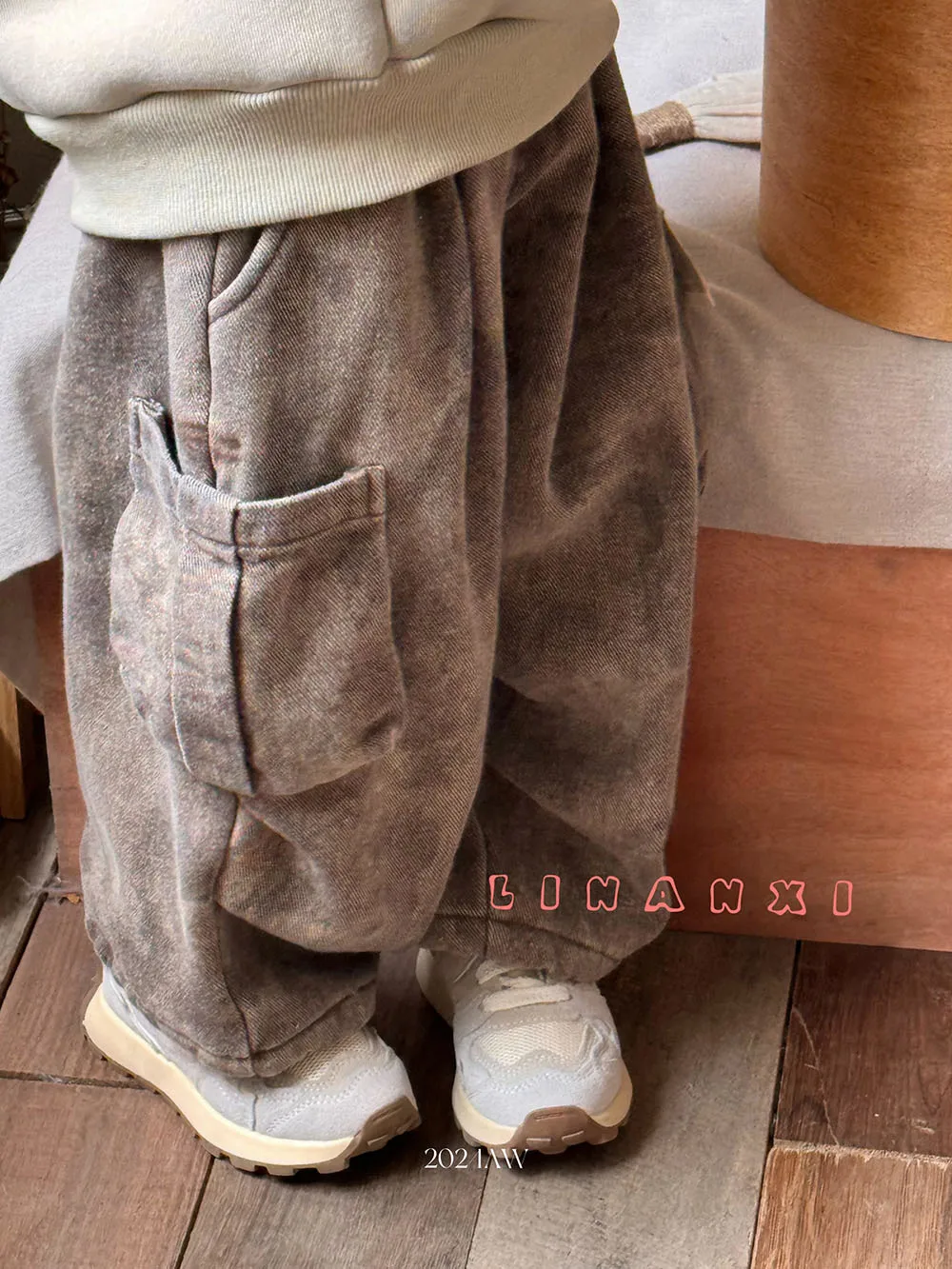 2024 Fashion Winter Baby Pants Boys Warm Sweatpants Girls Thick Cargo Pants Toddler\'s Casual Trousers Overalls 2-6 Years Clothes