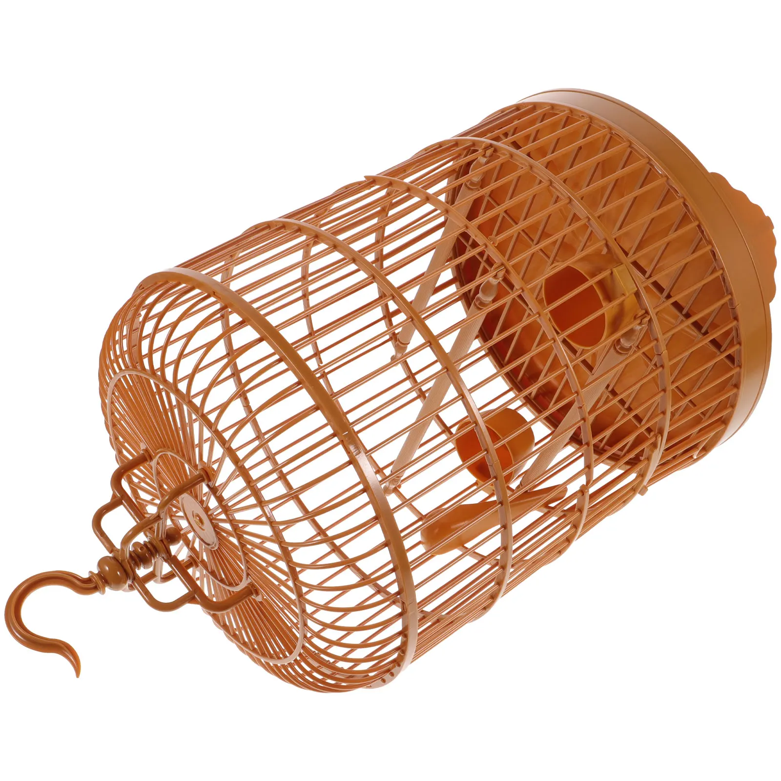 

Plastic Bird Cage for Small Birds 25CM Round Parrot Cockatiel Cage Stand Hook Tray Pet Bird Supply Accessories