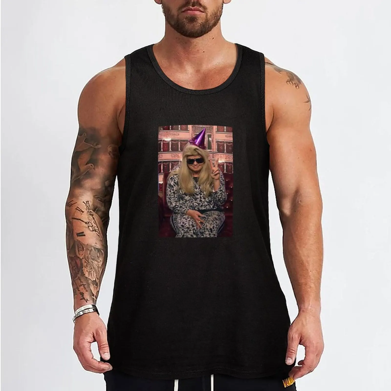 TV ICONS- GEMMA COLLINS PARTY HAT Tank Top sleeveless jackets Men's t shirt