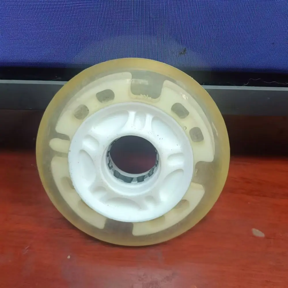 Glowing Roller Skate Replacement Wheels Inline Skate Parts High Elasticity PU Silent LED Light Up Skating Supplies