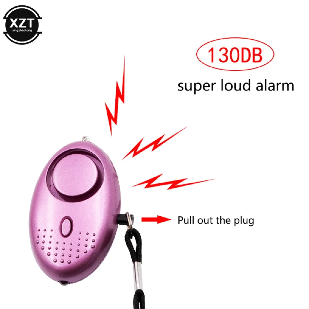 130db Self Defense Alarm Anti-wolf Girl Child Women Security Protect Alert Personal Safety Scream Loud Emergency Alarm Keychain