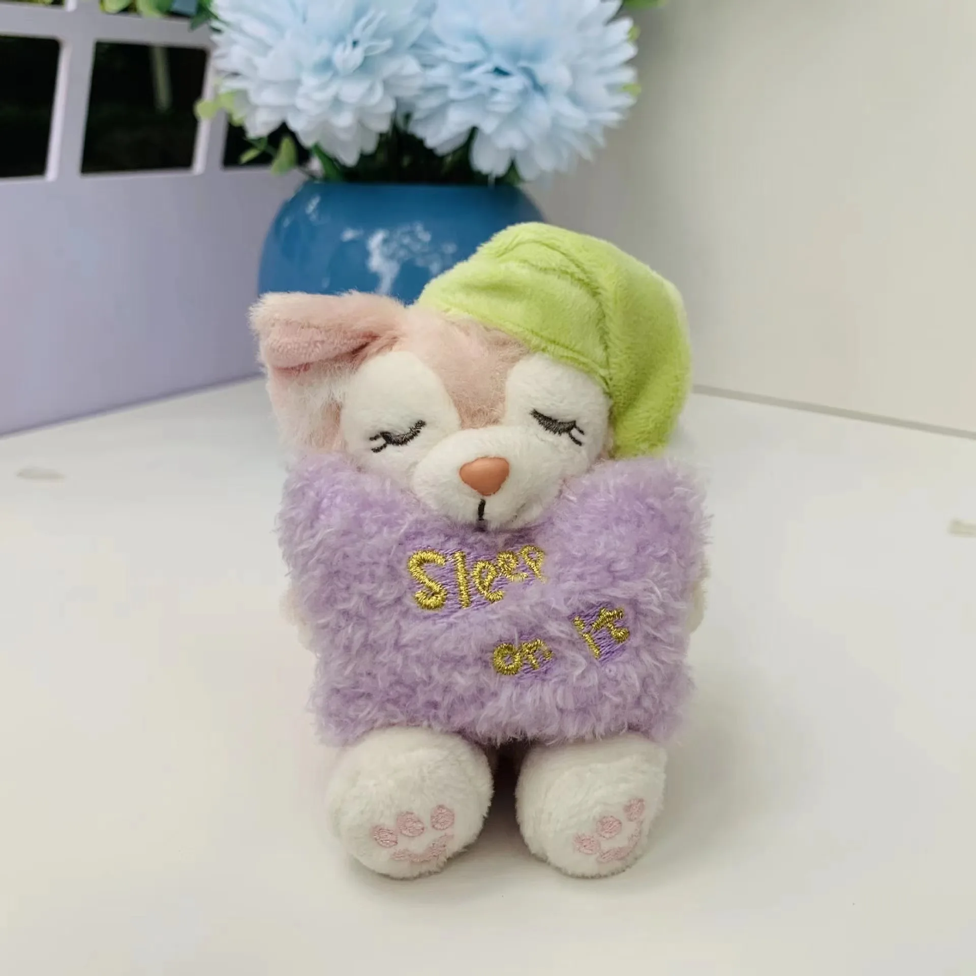 Disney Lina Belle Pajamas Pendant School Bag Little Fox Keychain Bag Pendant Plush Doll Cute Doll