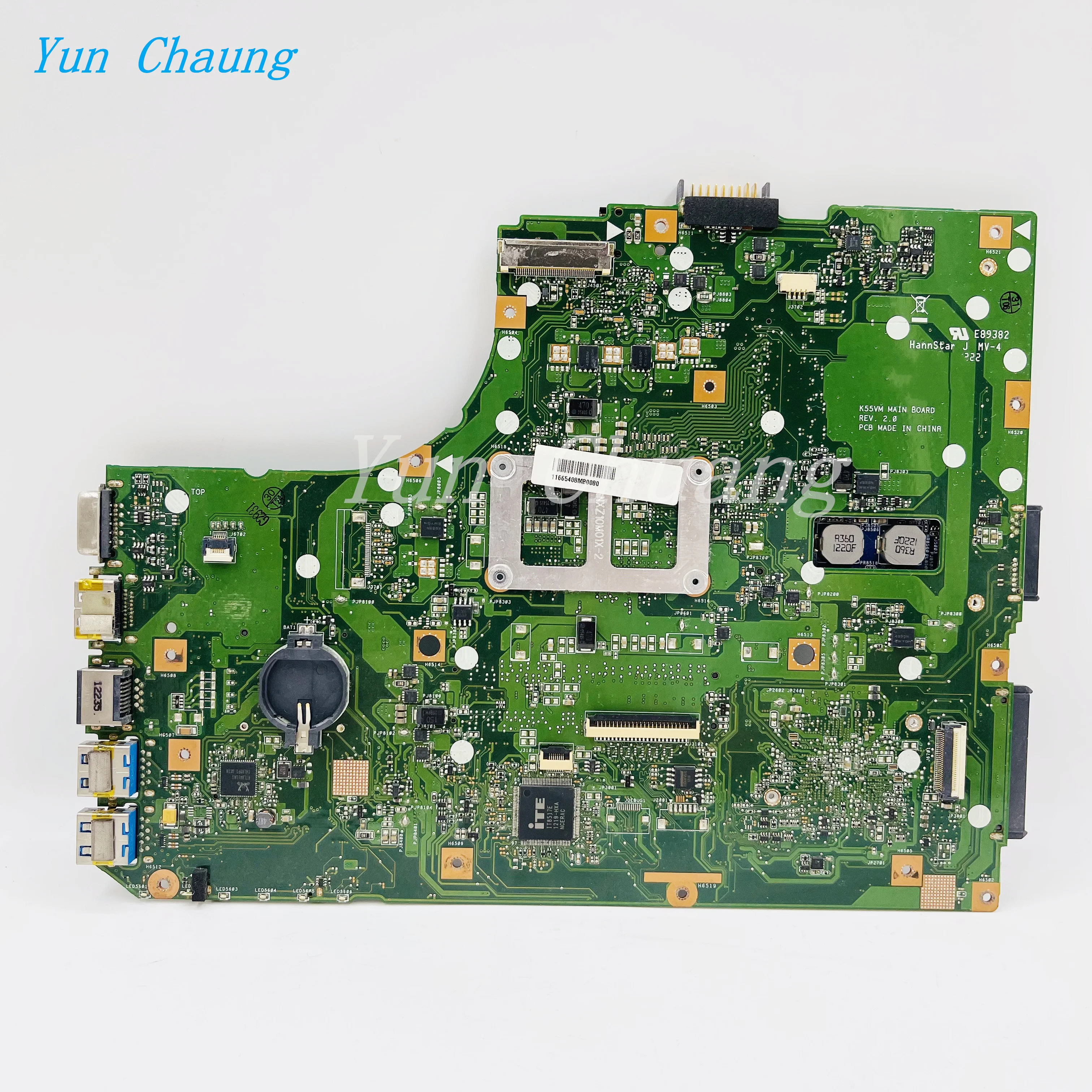 Imagem -02 - Laptop Motherboard Mainboard para Asus K55vm K55vj A55v K55v Hm76 Ddr3 com Gt630m Gt635m 2g Placa Gráfica 100 Teste K55vm R500v