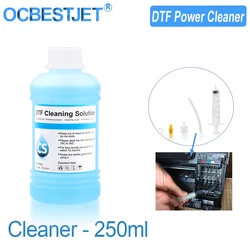 250ML/Bottle DTF Power Cleaner DTF Cleaning Solution Liquid For Direct to Film Printer Printhead Tube Maintenance Kit